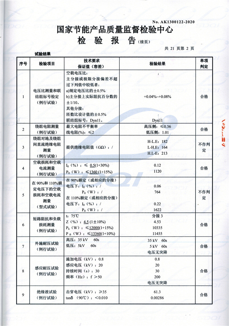 高低压试验报告-S11-1250榆树榆树榆树油浸式变压器-2.jpg